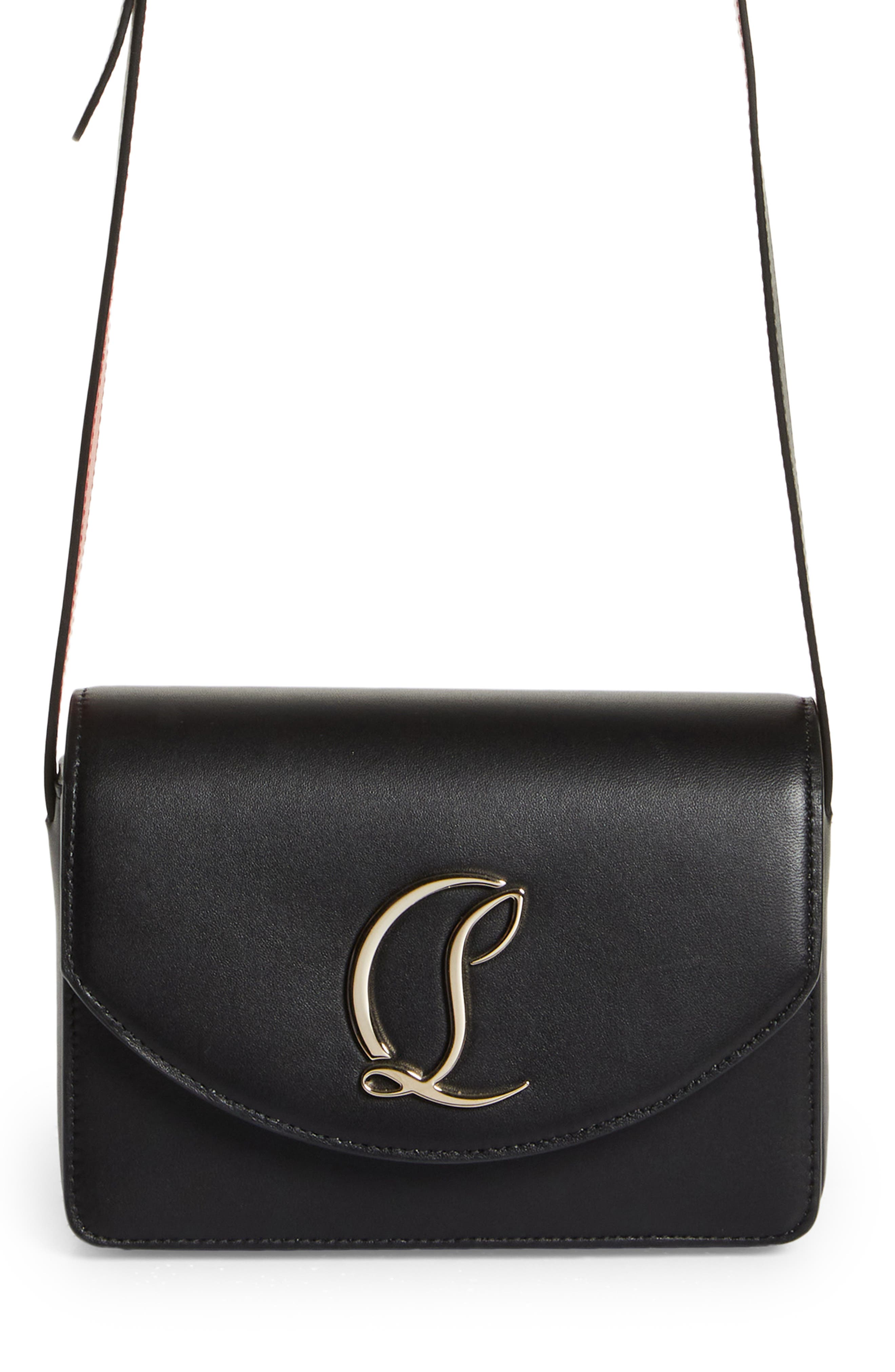 Christian Louboutin Small Loubi54 Leather Crossbody Bag, Main, color, 