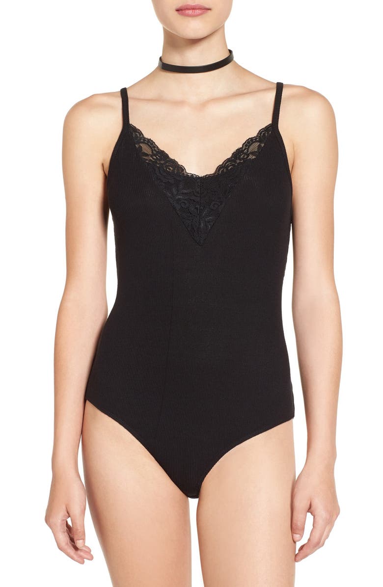 Ten Sixty Sherman Lace Camisole Bodysuit, Alternate, color, 
