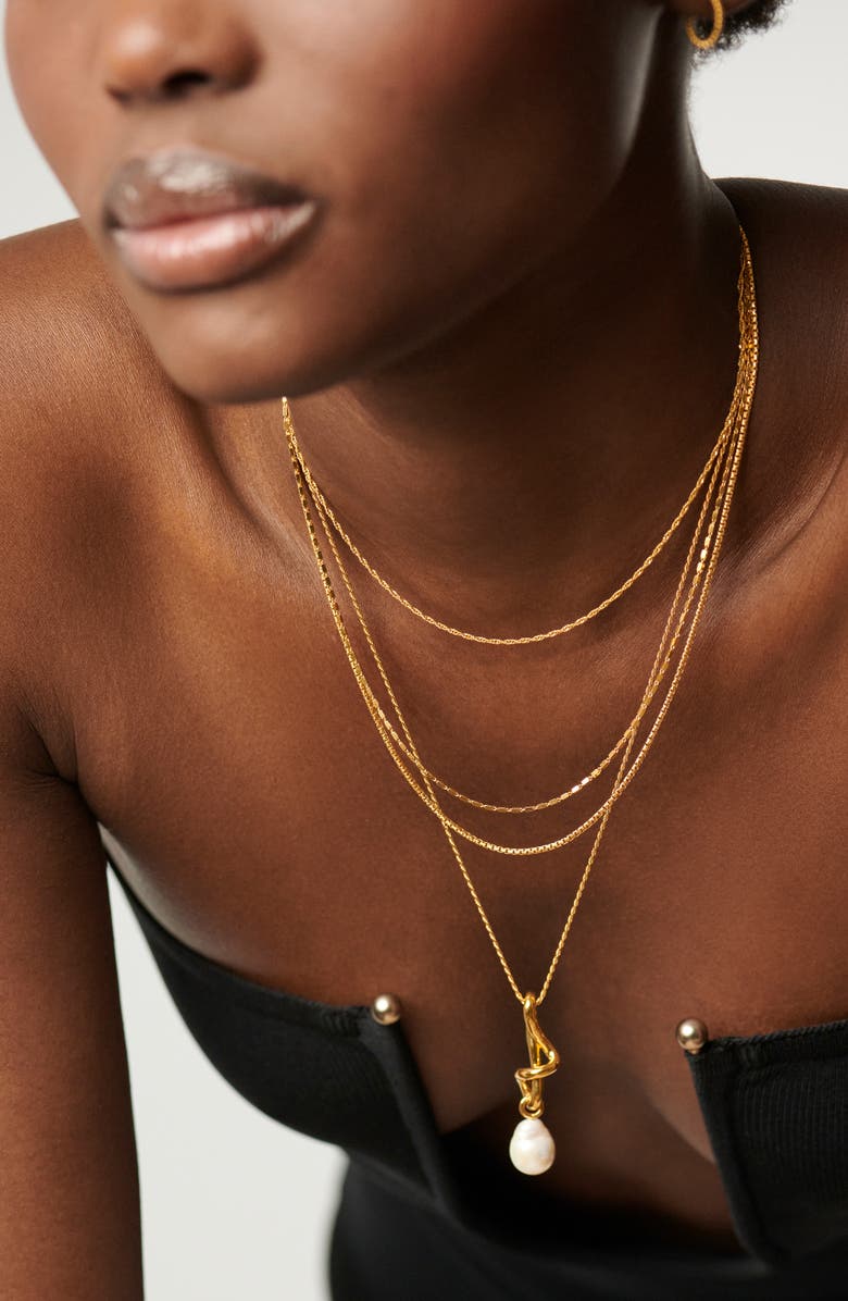 Missoma Satellite Chain Necklace, Alternate, color,