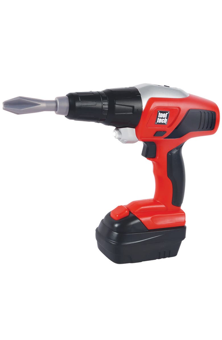 Red Box Toy Power Drill and Worklight Set, Alternate, color, Red