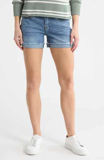 Vigoss Cuffed Mid Rise Denim Shorts