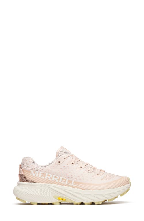 Merrell Agility Peak 5 Running Shoe In Pink Salt