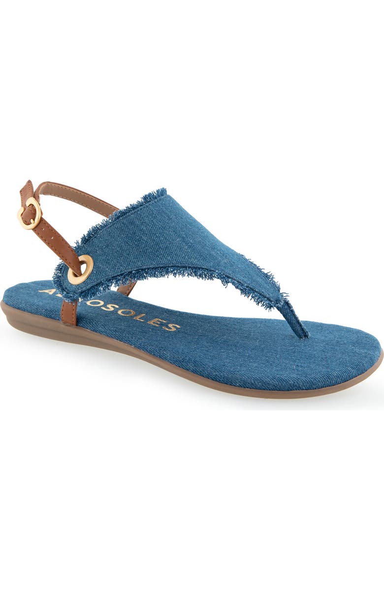 Aerosoles Conclusion Slingback Sandal, Main, color, Medium Blue Denim