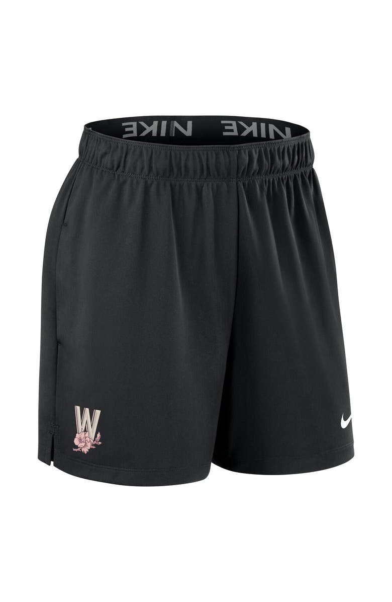 Nike Women's Nike Black Washington Nationals Authentic Collection City Connect Practice Performance Shorts, Alternate, color,
