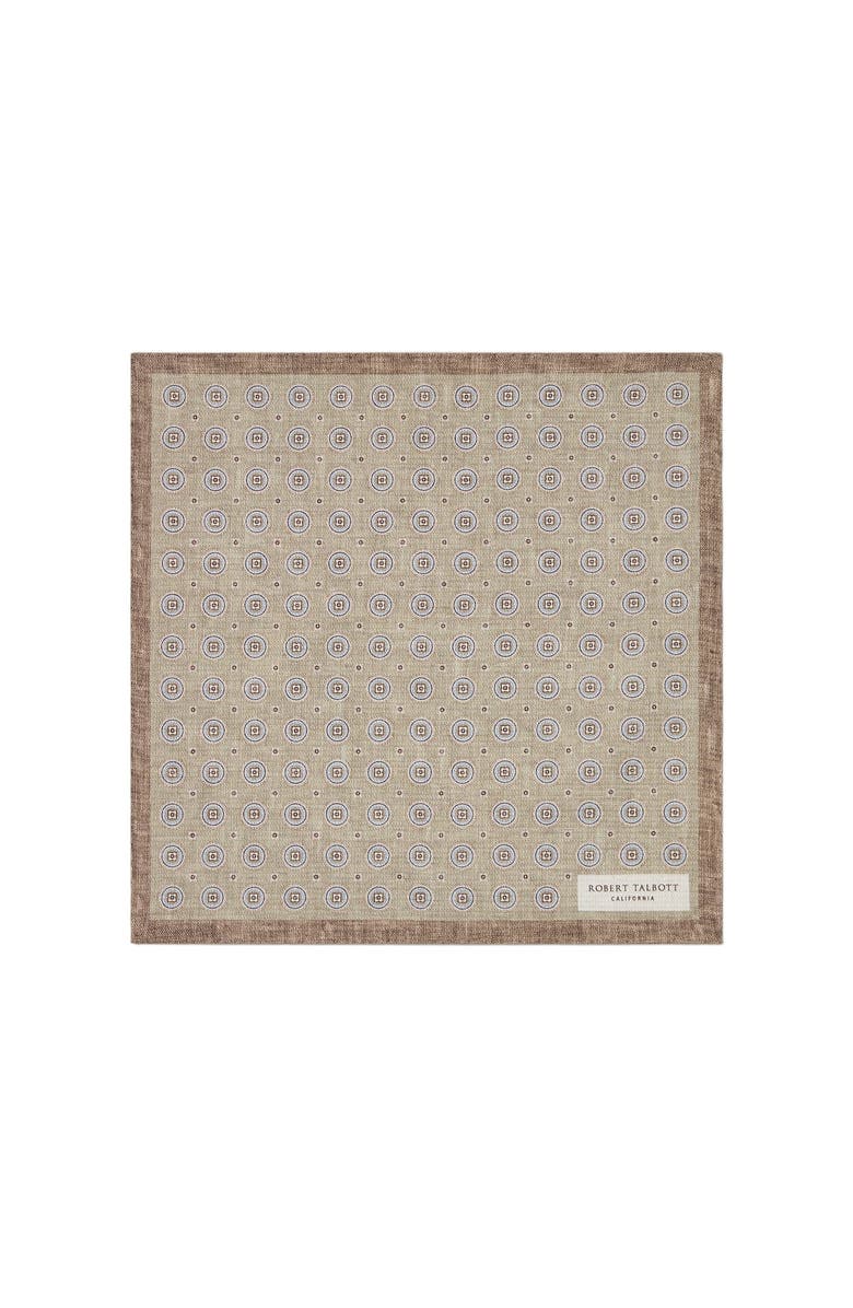 Robert Talbott Colton Reversible Neat/Pocket Square, Main, color, Paisley Green