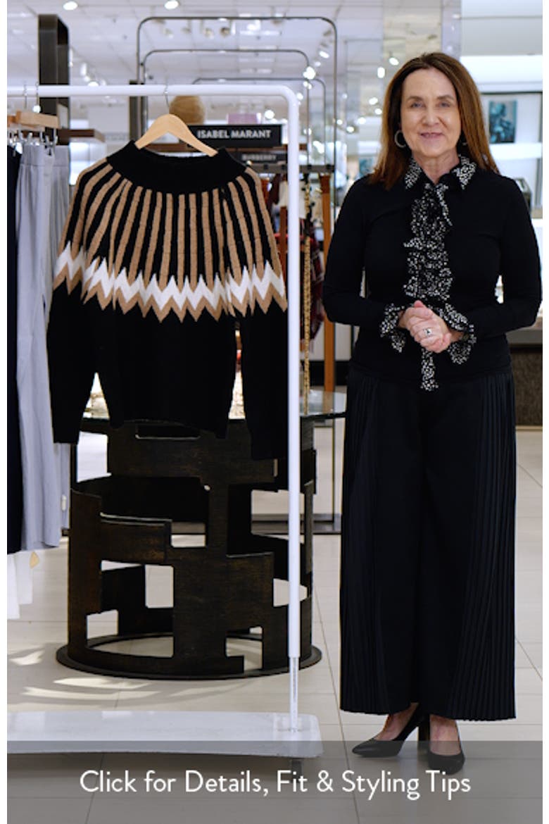 Donner Fair Isle Mock Neck Sweater video