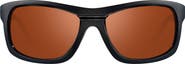 Revo Genesis 57mm Polarized Rectangular Sunglasses