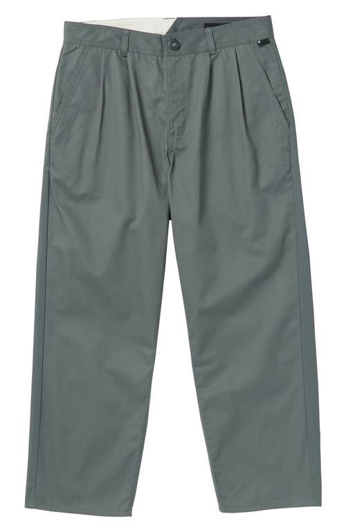 Volcom Briqlayer Pleated Tapered Leg Pants in Dark Slate  product