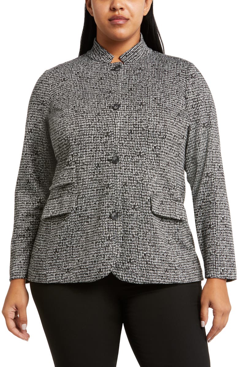 NIC+ZOE Etched Tweed Jacket, Alternate, color, 