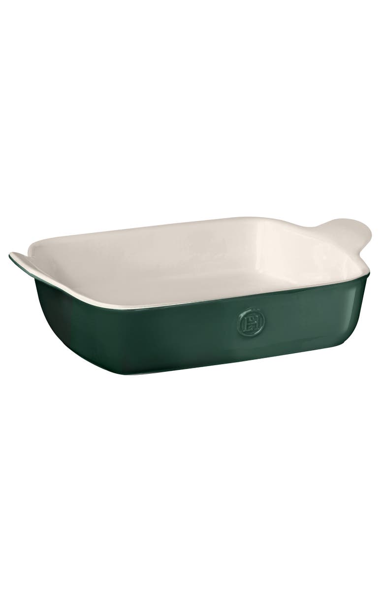 Emile Henry HR Modern Classics Rectangular Baking Dish 11" x 8", Main, color, Evergreen