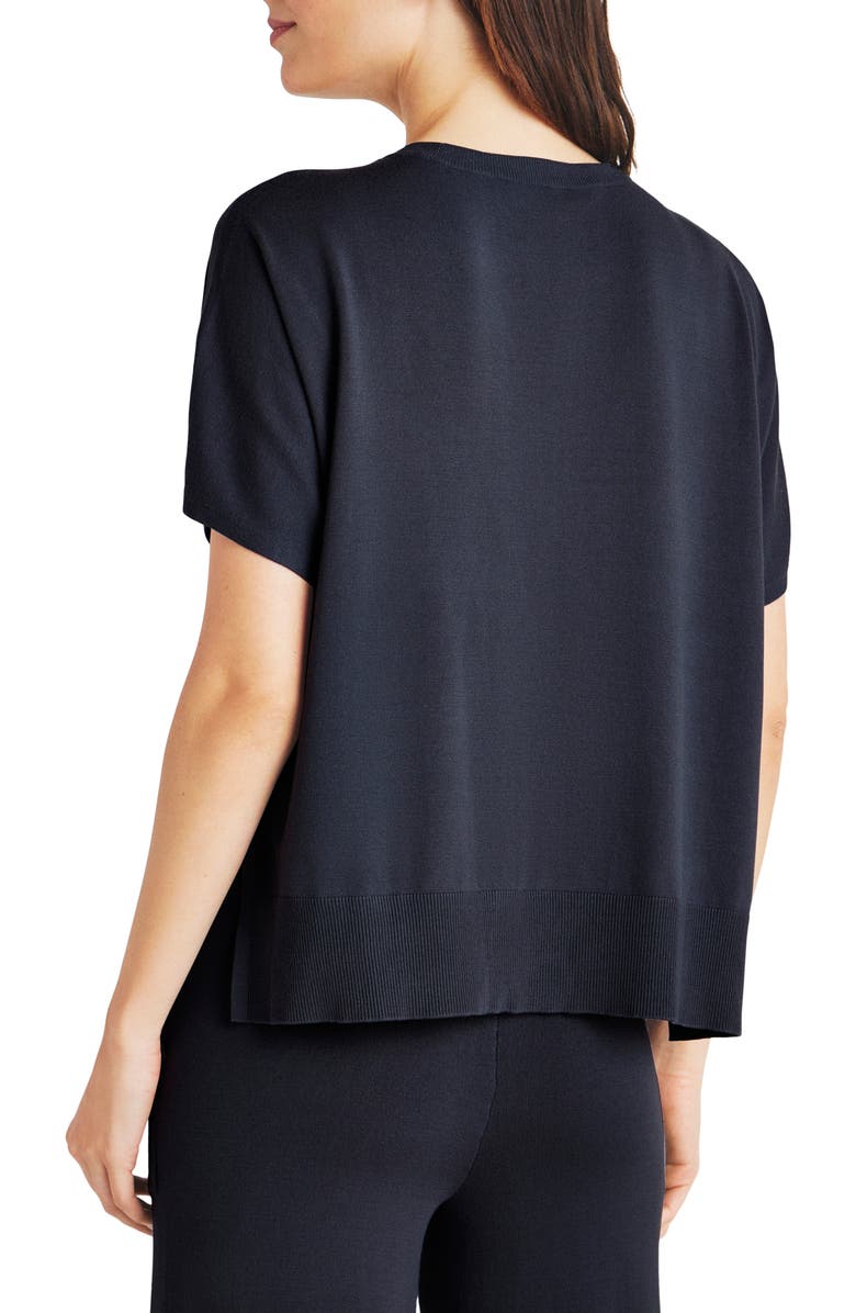 Splendid Veronica Short Sleeve Sweater, Alternate, color, Navy