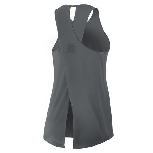 Nike Gray New Orleans Saints Glory Crisscross Performance Tank Top In Gray