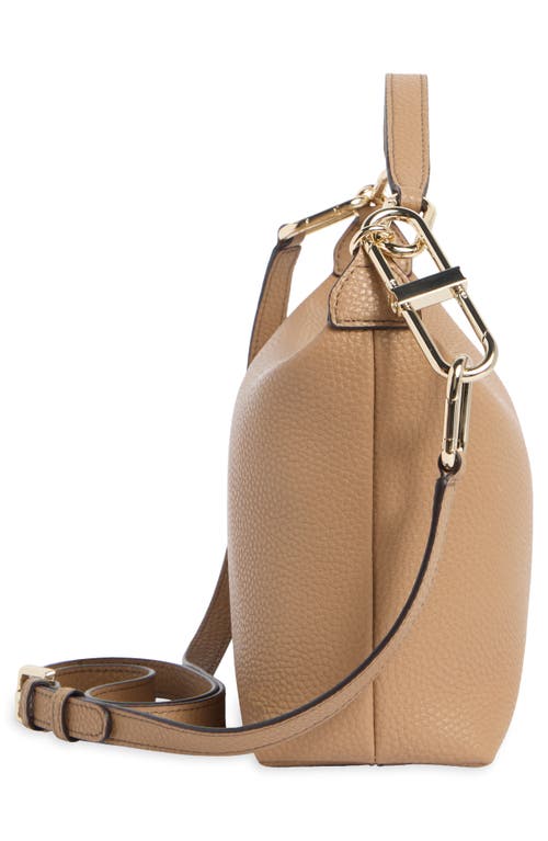 Furla Teia Leather Shoulder Bag In Brown