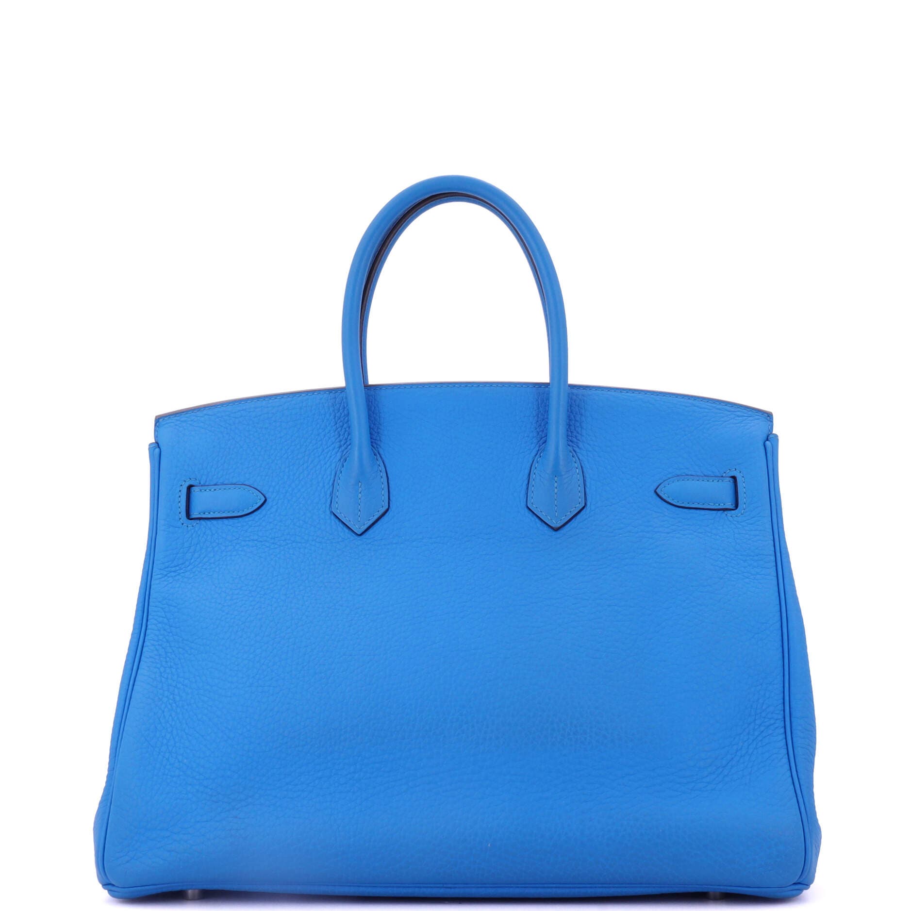 Pre-Owned Hermes Birkin Handbag Blue Togo with Palladium Hardware 35, Alternate, color, Bleu Hydra