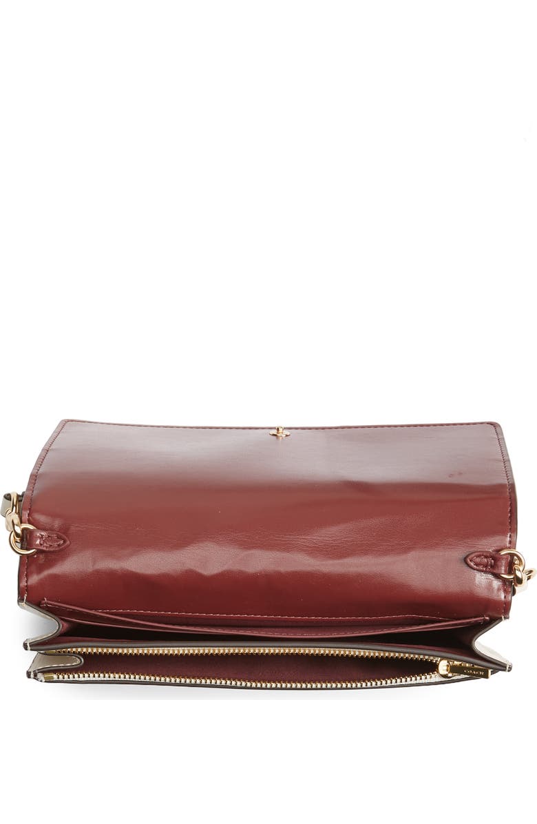 COACH Hayden Croc Embossed Leather Convertible Crossbody Bag, Alternate, color,