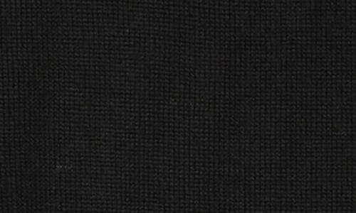 Nordstrom Washable Merino Wool Quarter Zip Sweater In Black