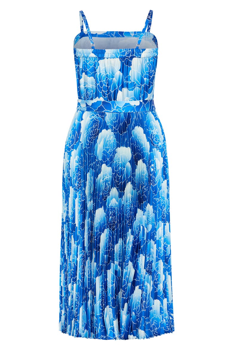 Jayda Print Pleated Sundress, Alternate, color, SOFT BEAUTY