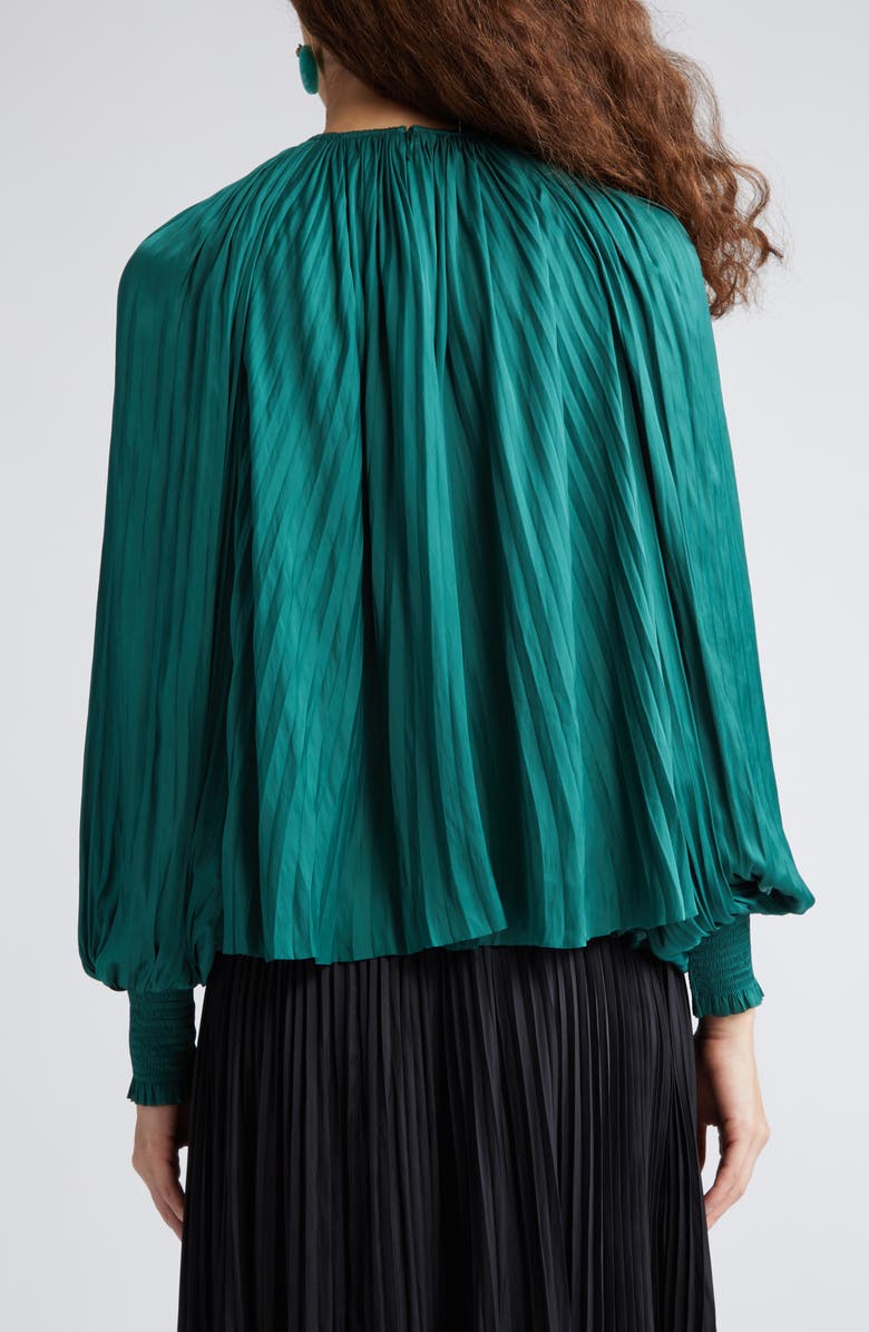 Ulla Johnson Aidy Pleated Satin Top, Alternate, color, 