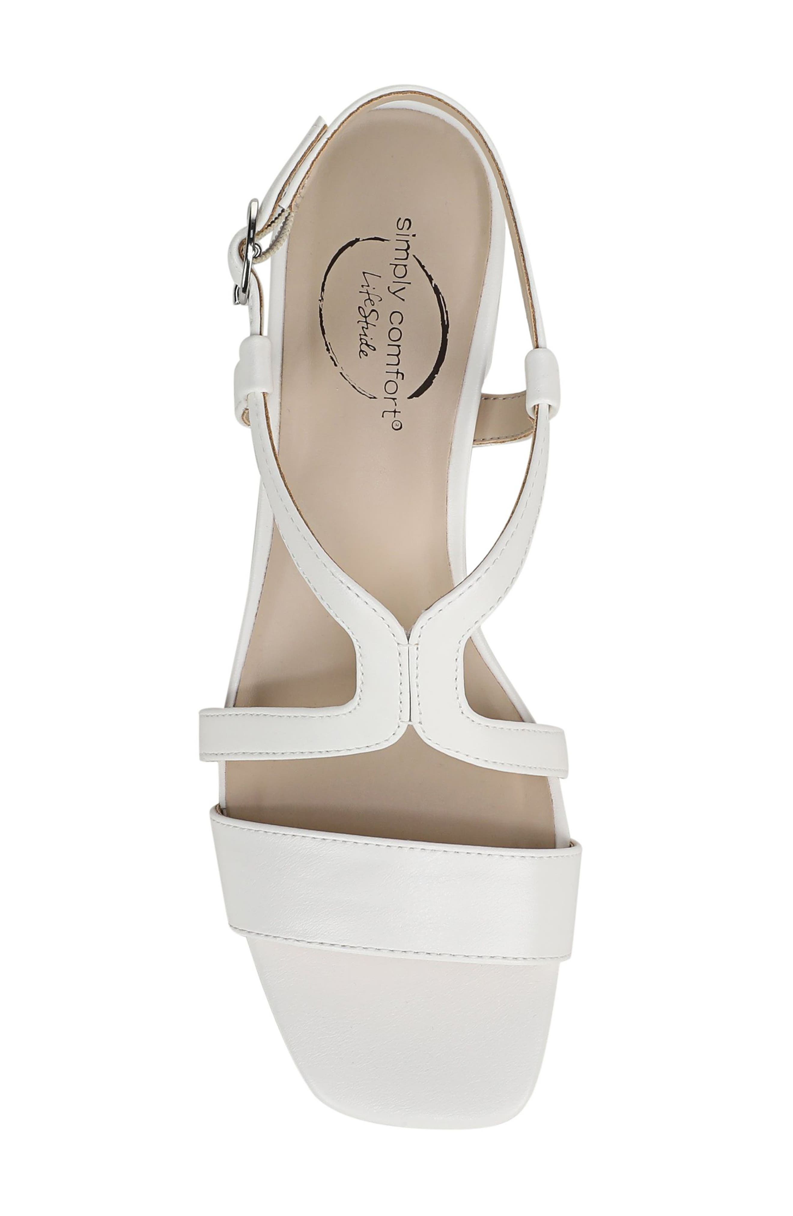 LifeStride Toya Sandal, Alternate, color, Bright White