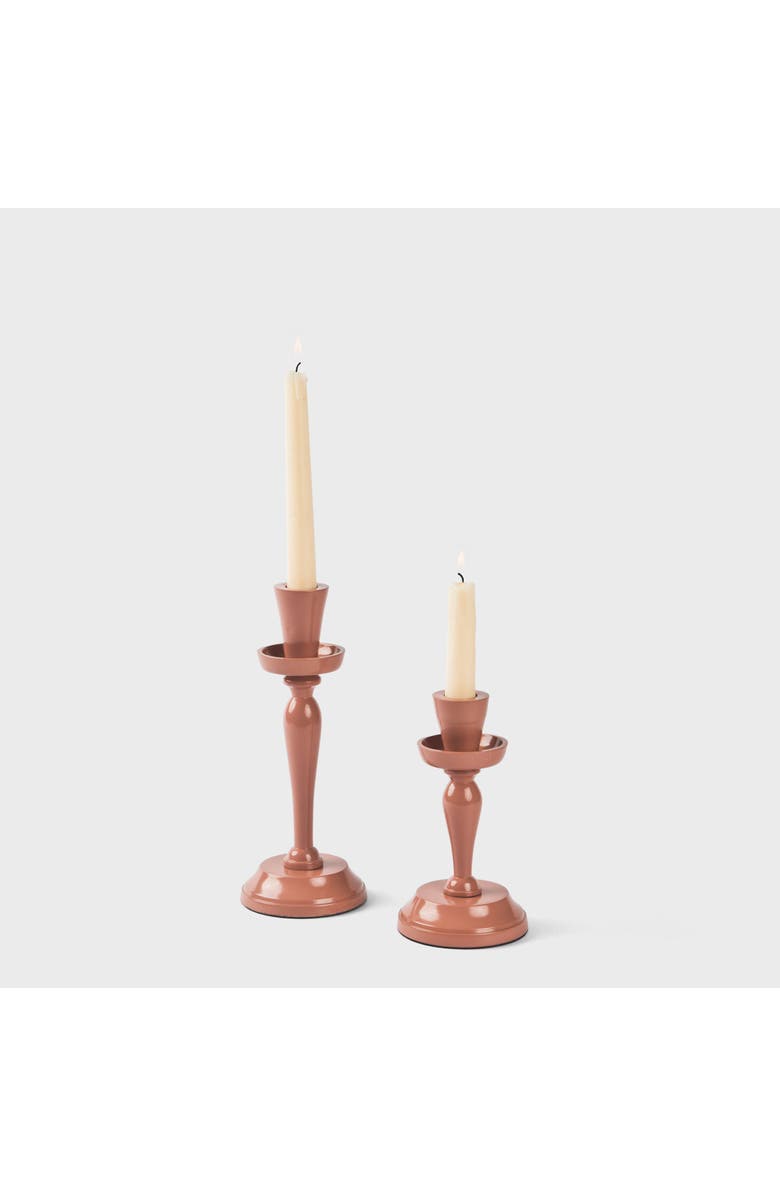 Mela Artisans Solene Candlesticks, Alternate, color, Gold - 6"