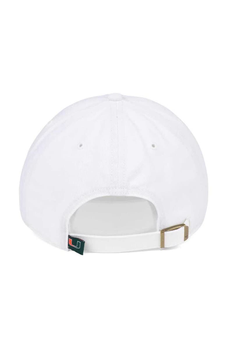 '47 Men's '47 White Miami Hurricanes Vintage Clean Up Adjustable Hat, Alternate, color, 