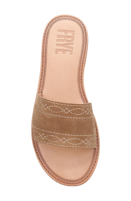 Frye Ava Slide Sandal In Brown