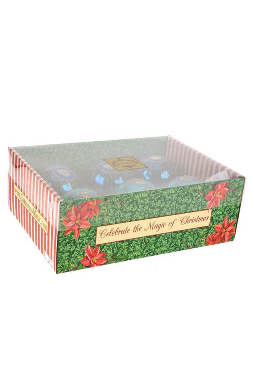 Mark Roberts Peacock Ball Ornament, Set Of 6 In Multi