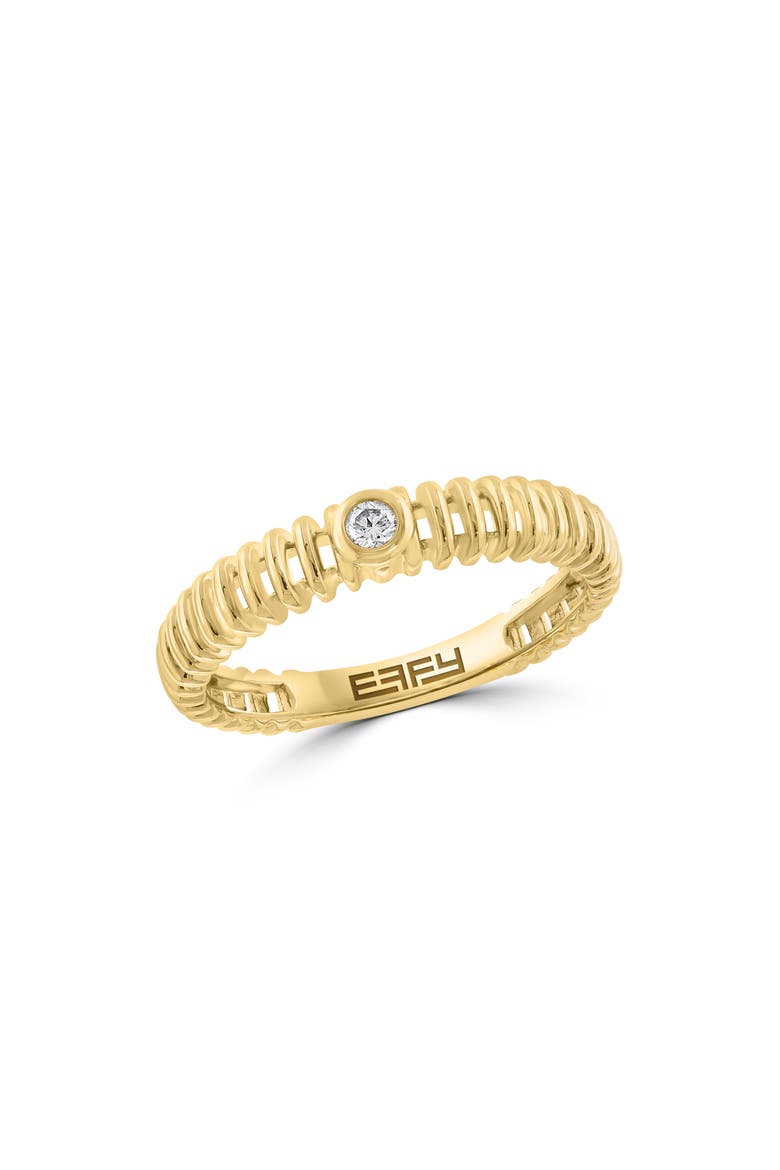 Diamond Bar Textured Band Ring, Main, color, GOLD