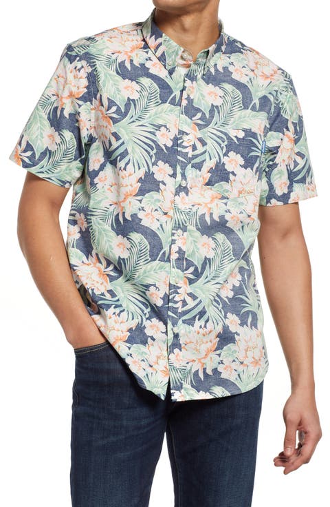 The Resort Wear Floral Short Sleeve Button-Down Shirt