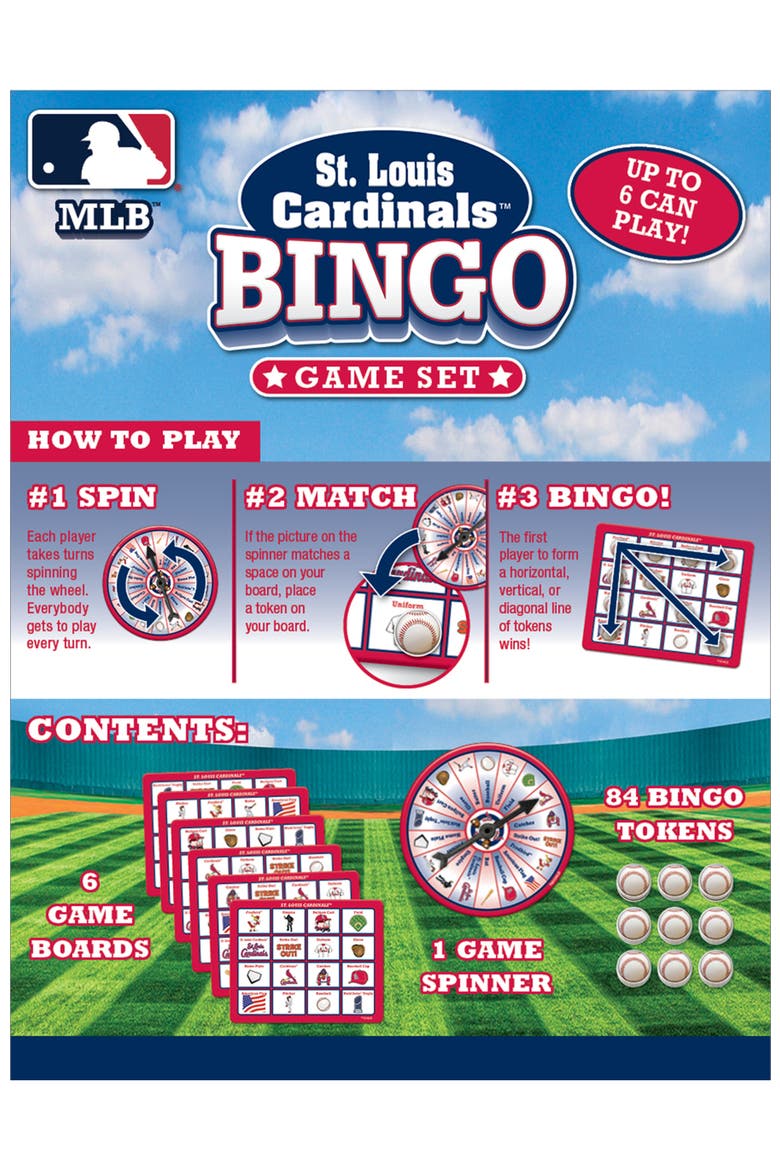 St. Louis Cardinals MLB Bingo Game, Alternate, color, Multicolor