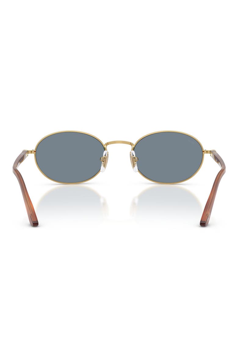 Ida 55mm Oval Sunglasses, Alternate, color, GOLD / LIGHT BLUE