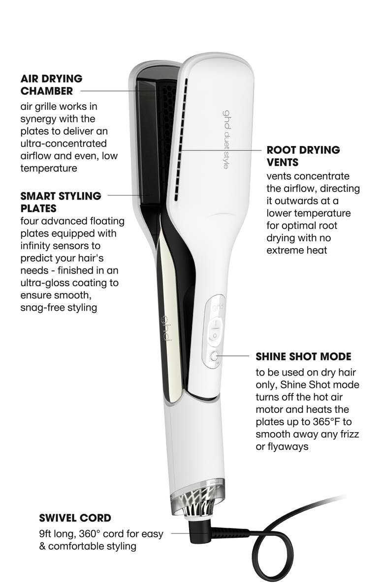 ghd Duet Style 2-in-1 Hot Air Styler, Alternate, color, White