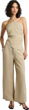 Onia Air Linen Paperbag Trouser