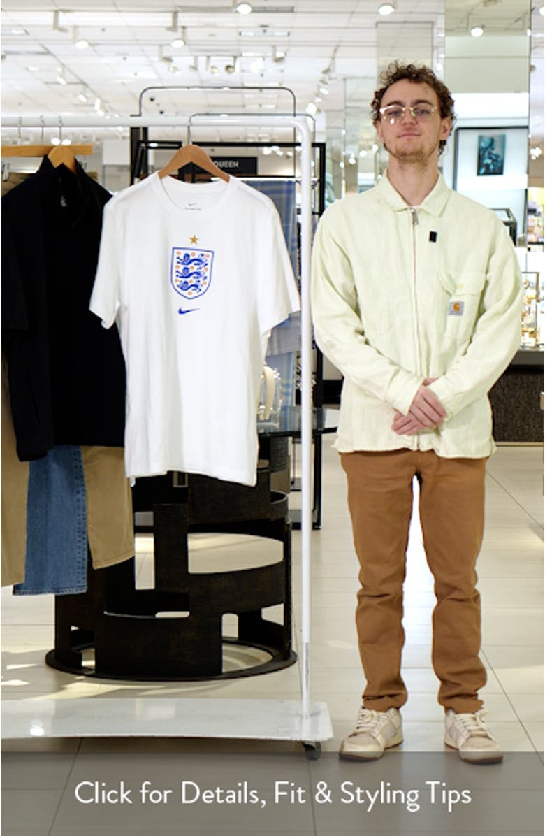 England Crest Cotton Graphic T-Shirt, sales video thumbnail