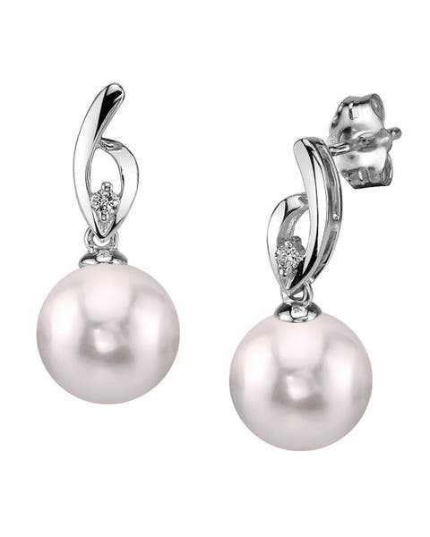 Akoya Pearl & Diamond Lois Earrings