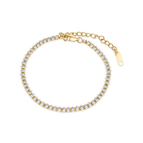 Mazin Jewels Marquise Tennis Bracelet in Gold at Nordstrom
