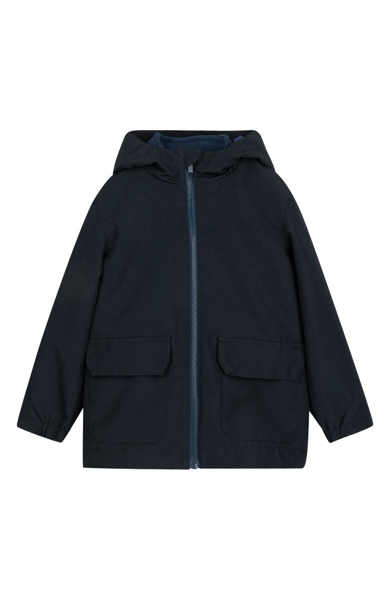 MILES THE LABEL Kids' 3-in-1 Water Repellent Hooded Coat, Main, color, 