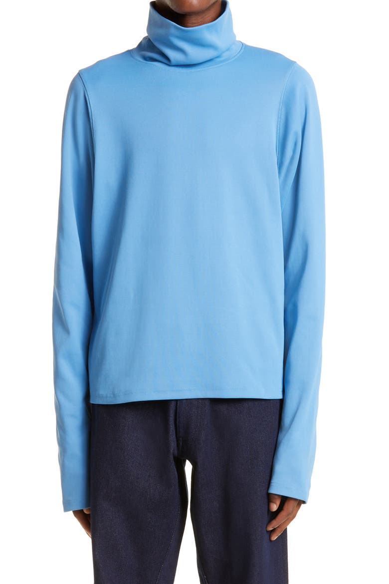Contour Turtleneck, Main, color, CERULEAN BLUE