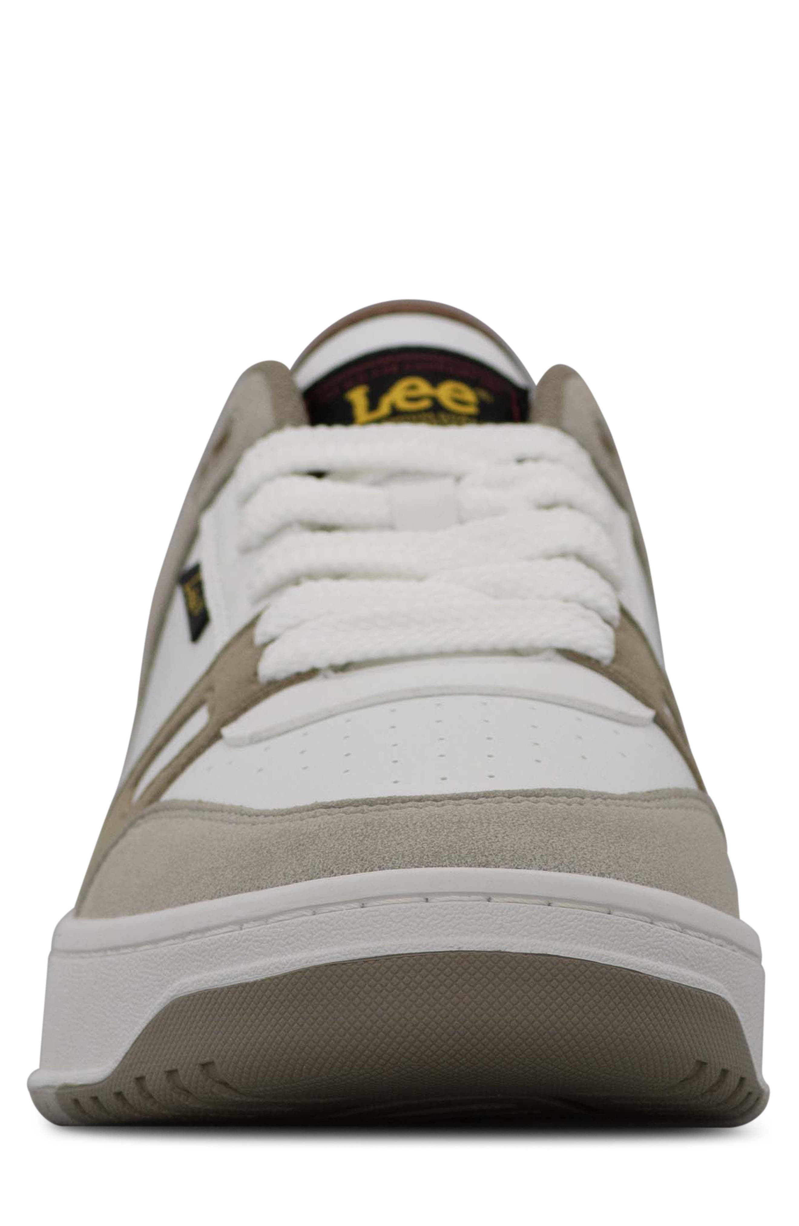 Lee Cortland Low Top Sneaker, Alternate, color, Winter White/ Pebble/ Tan