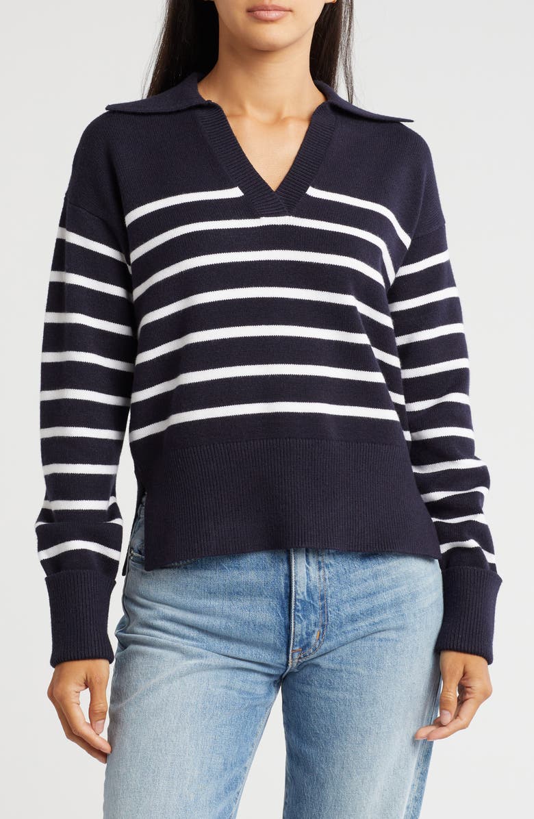 French Connection Stripe Sweater, Main, color, 