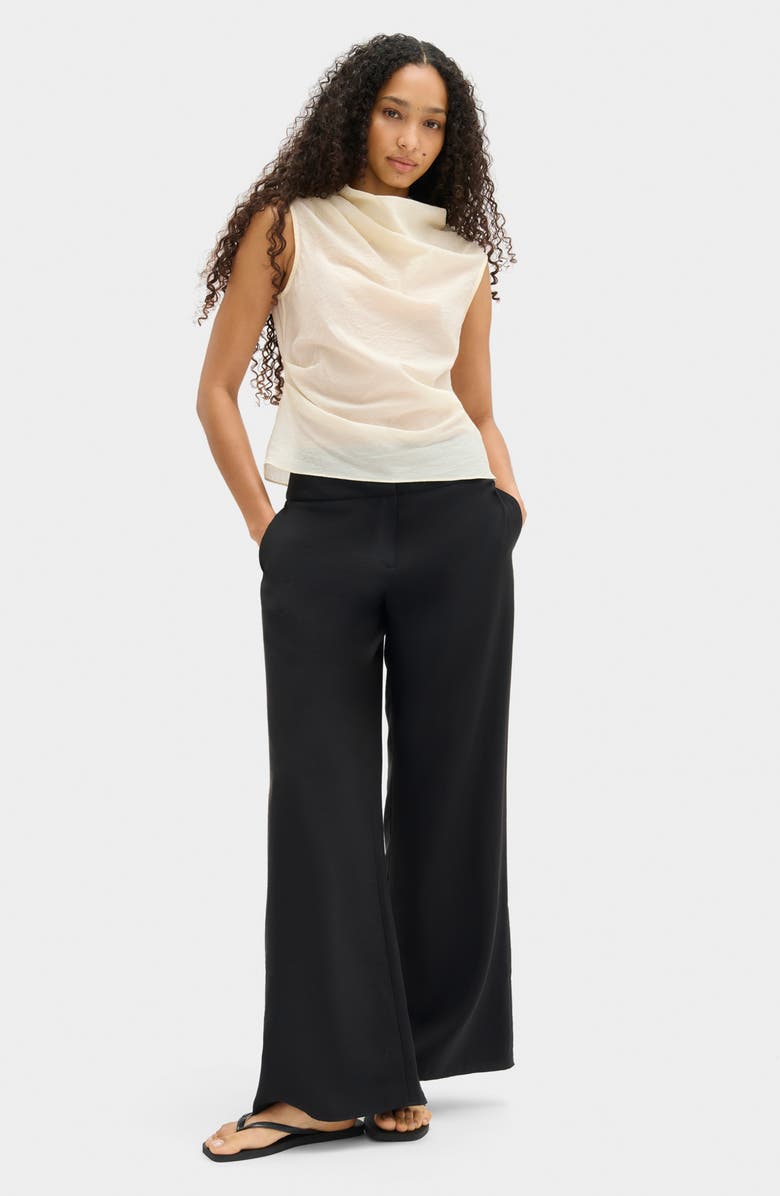 ALIGNE Dana Cowl Neck Sleeveless Top, Alternate, color, White