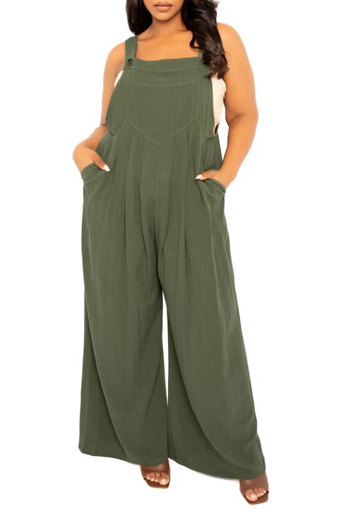 Wide Leg Jumpsuit (Plus)