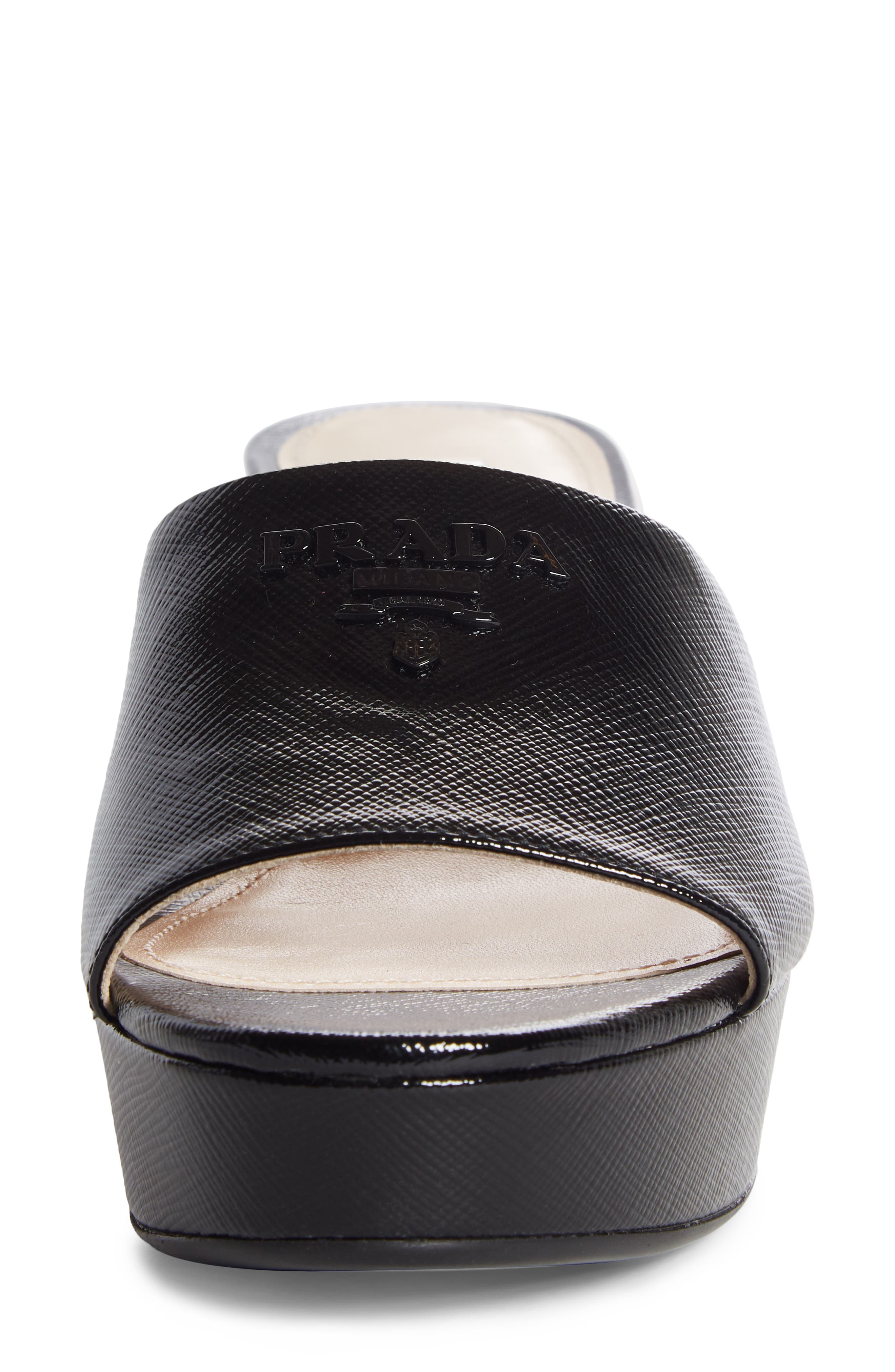 Prada Platform Slide Sandal, Alternate, color, 