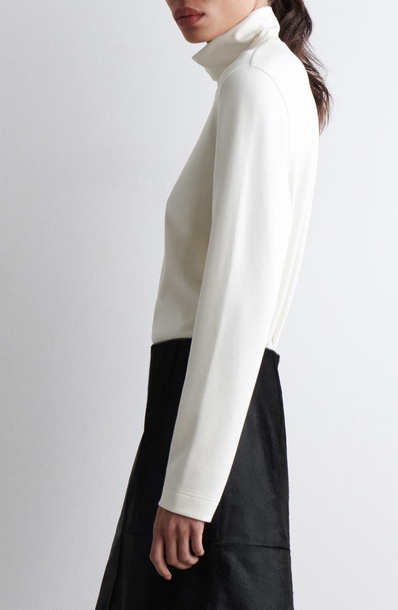 COS Elmas Mock Neck Long Sleeve Top, Alternate, color, 