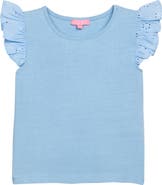 BISBY Kids' Knit Eyelet Tank