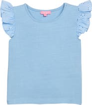 BISBY Kids' Knit Eyelet Tank