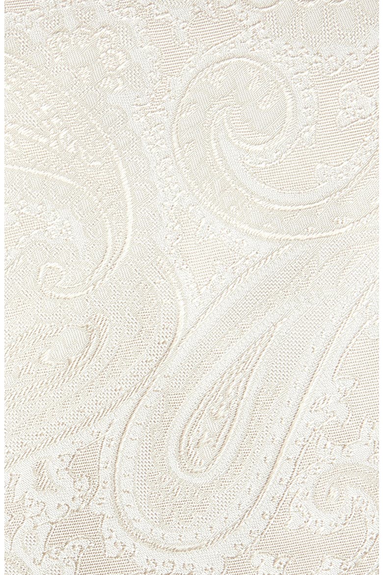 Ivory Paisley Jacquard Silk Blend Tie, Alternate, color, NATURAL