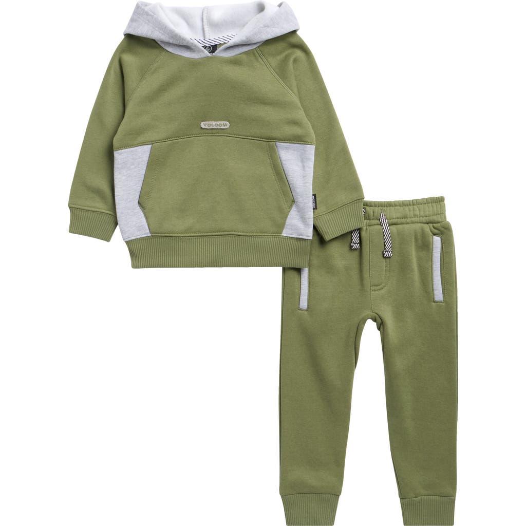 Volcom Fleece Hoodie & Joggers Set In Green