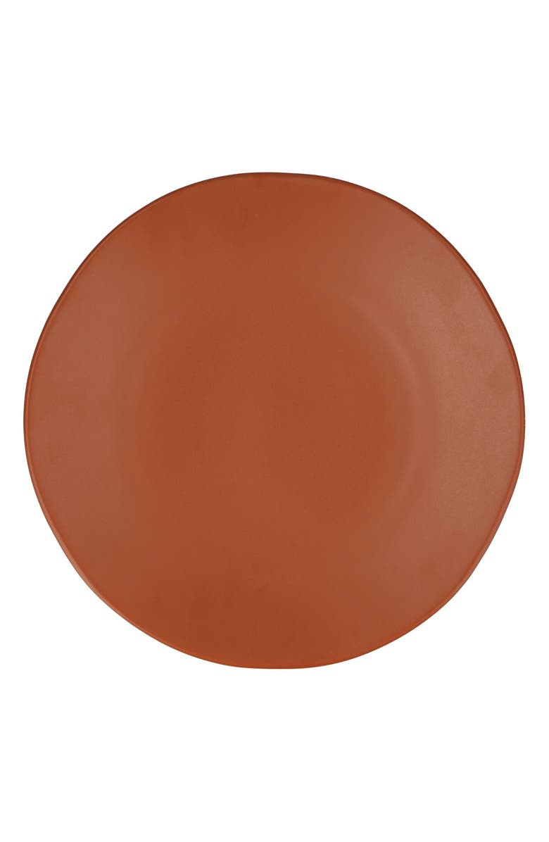 Fortessa Heirloom Set of 4 Ceramic Salad Plates, Main, color, Terracotta