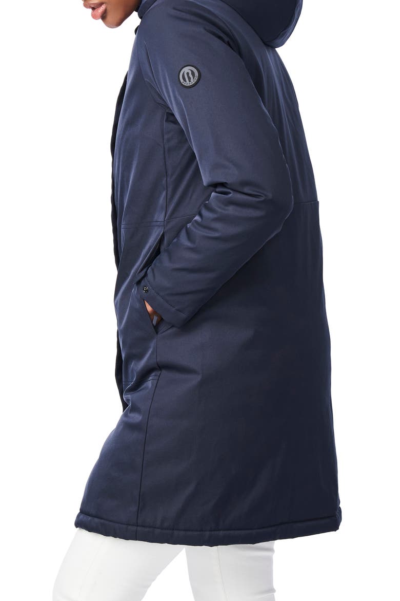 Hooded Windproof & Water Resistant Insulated Raincoat, Alternate, color, SPACE